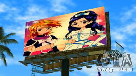 Futari Wa Pretty Cure Billboard for GTA Vice City