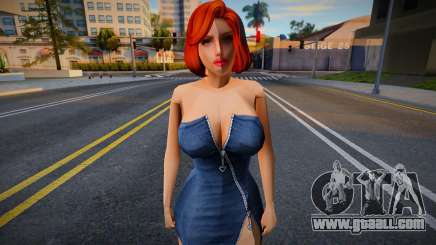 Girl in evening dress for GTA San Andreas