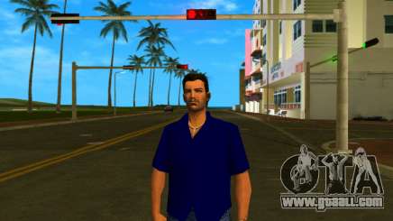 Tommy Camicia Blu Scuro for GTA Vice City