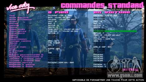 Red Dead Redemption 2 Menu 6 for GTA Vice City