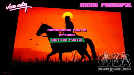Red Dead Redemption 2 Menu 1 for GTA Vice City
