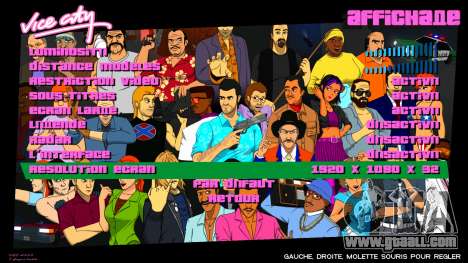 Vice City Art Menu for GTA Vice City