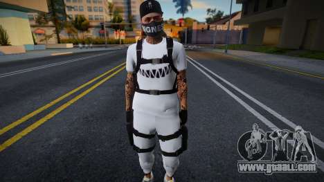 White Gang Skin v3 for GTA San Andreas