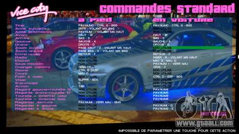 Menu Fast and Furious 2 for GTA Vice City