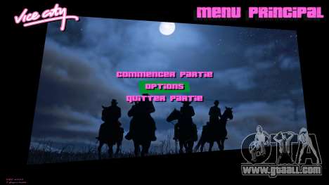 Red Dead Redemption 2 Menu 3 for GTA Vice City