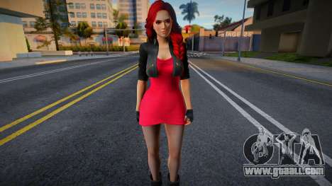 DOA Mila - Jacket Dress Red for GTA San Andreas