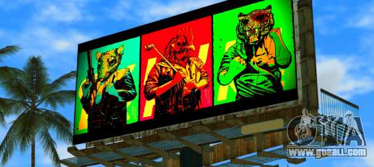 Hotline Miami Billboard for GTA Vice City