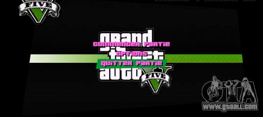 Menu Style GTA V for GTA Vice City
