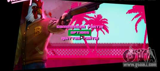 Hotline Miami Menu HD v14 for GTA Vice City