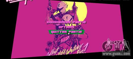 Hotline Miami Menu HD v4 for GTA Vice City