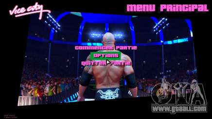 The Rock WWE2k22 Menu for GTA Vice City