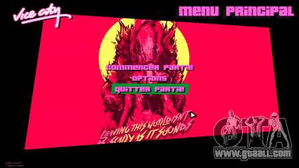 Hotline Miami Menu HD v7 for GTA Vice City