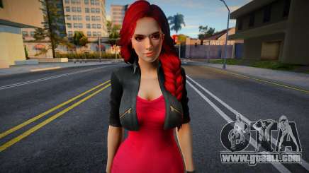 DOA Mila - Jacket Dress Red for GTA San Andreas