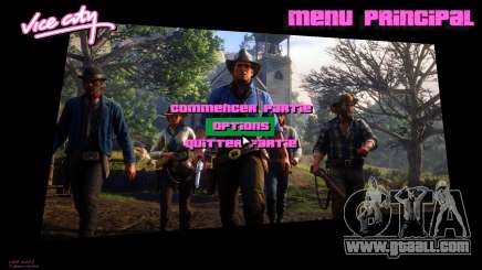 Red Dead Redemption 2 Menu 6 for GTA Vice City