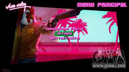 Hotline Miami Menu HD v14 for GTA Vice City