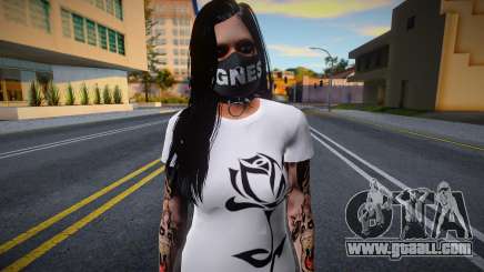 White Gang Skin v4 for GTA San Andreas