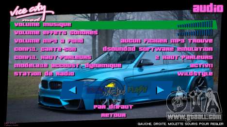 BMW Menu 1 for GTA Vice City