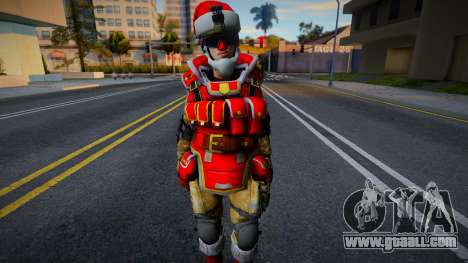 War Face New year Skin v7 for GTA San Andreas