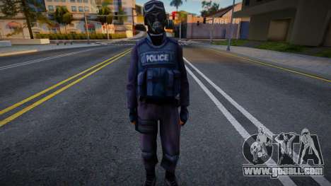 SWAT in a gas mask for GTA San Andreas