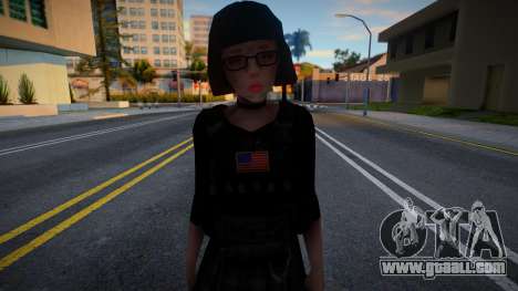 Girl in body armor for GTA San Andreas