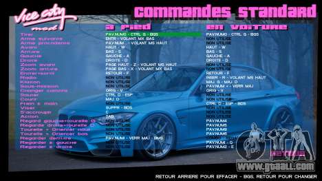 BMW Menu 1 for GTA Vice City