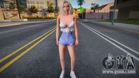Sexy girl in shorts for GTA San Andreas