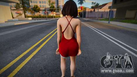 Kokoro Red Dress - Happy Birthday for GTA San Andreas