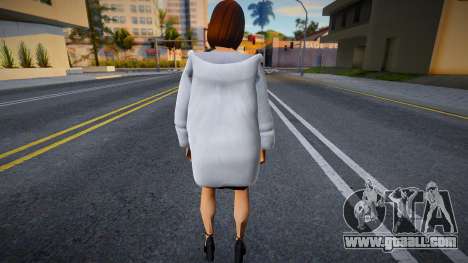 Girl in a fur coat for GTA San Andreas