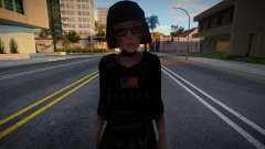 Girl in body armor for GTA San Andreas