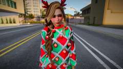 Christmas Skin For Girl for GTA San Andreas