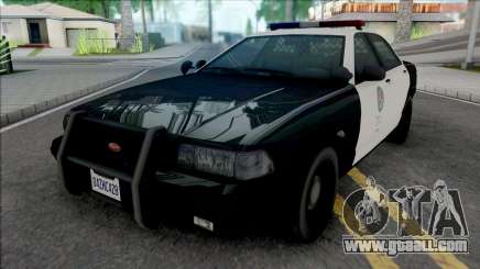 Vapid Stanier Police Cruiser (LED Lights) for GTA San Andreas