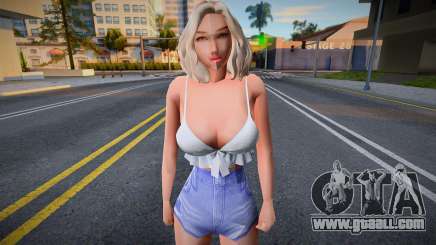 Sexy girl in shorts for GTA San Andreas