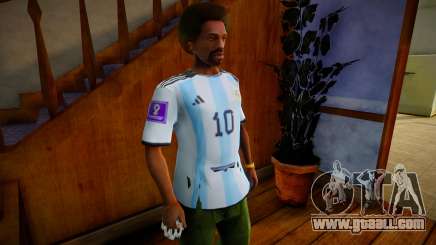 Jersey Local Argentina Messi 2022 for GTA San Andreas