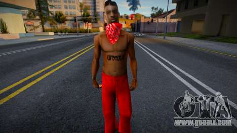 Bloods Skin 1 for GTA San Andreas