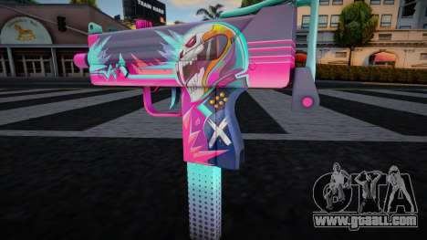 Gun Neon Racer - Uzi for GTA San Andreas