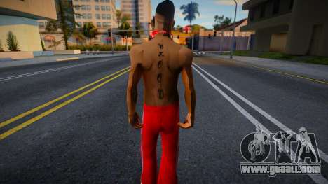 Bloods Skin 1 for GTA San Andreas