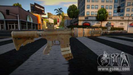 Gold M4 Weapon for GTA San Andreas