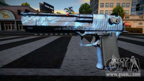 Blue Gun Desert Eagle for GTA San Andreas