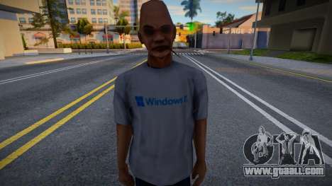 Old man Windows 11 T-shirt for GTA San Andreas
