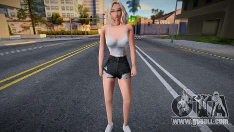 Girl in short shorts for GTA San Andreas