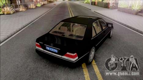 Mercedes-Benz W140 S600 (W221 Instrument Panel) for GTA San Andreas