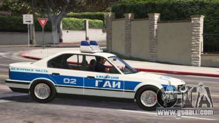 BMW 535I (1989-1996) E34 - Police USSR for GTA 5