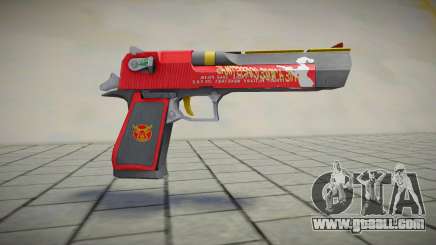 Red-Yellow Deagle for GTA San Andreas