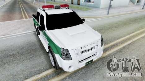 Isuzu D-Max Double Cab Police 2013 for GTA San Andreas
