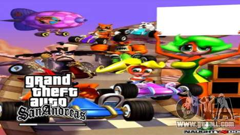Crash Team Racing Menu & Loadscreens for GTA San Andreas