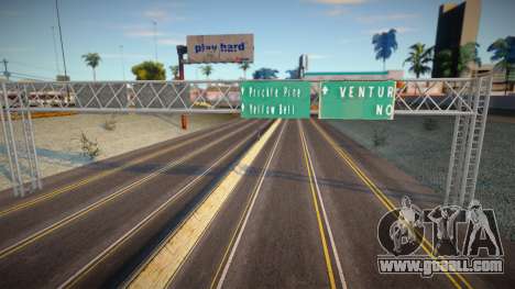 HQ Road Signs - HQ Roadsigns for GTA San Andreas