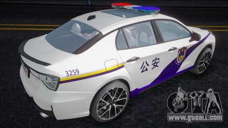 2019 Geely Lynk&Co 03 2.0TD Chinese Police Car for GTA San Andreas