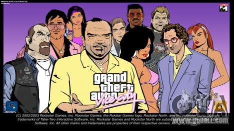 Loading screen in the style of GTA3 for GTA Vice City