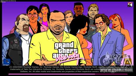 Loading screen in the style of GTA3 for GTA Vice City
