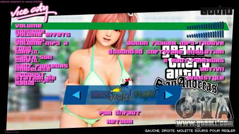 Honoka HD Menu for GTA Vice City